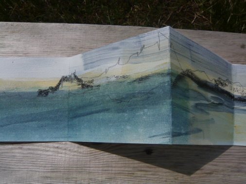 Folded drawing, North Uist.
